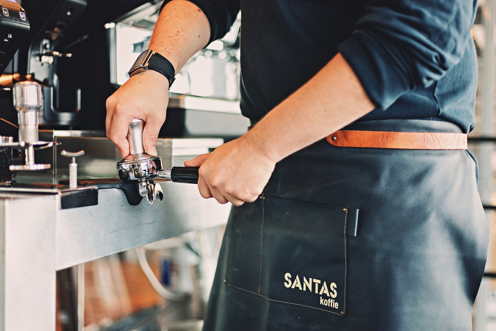 Santas Koffie halfautomatische koffiemachine